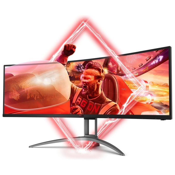 AOC AG493UCX2 Monitor PC 49'' 5120x1440 165Hz FreeSync Premium Pro HDR400 colore Nero
