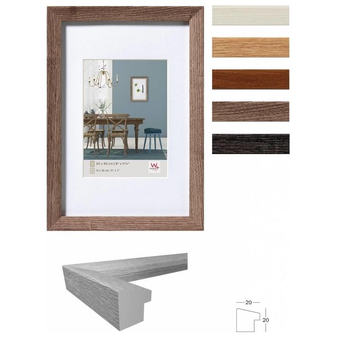 Walther Fiorito Cornice Portafoto 40x40cm con Passepartout