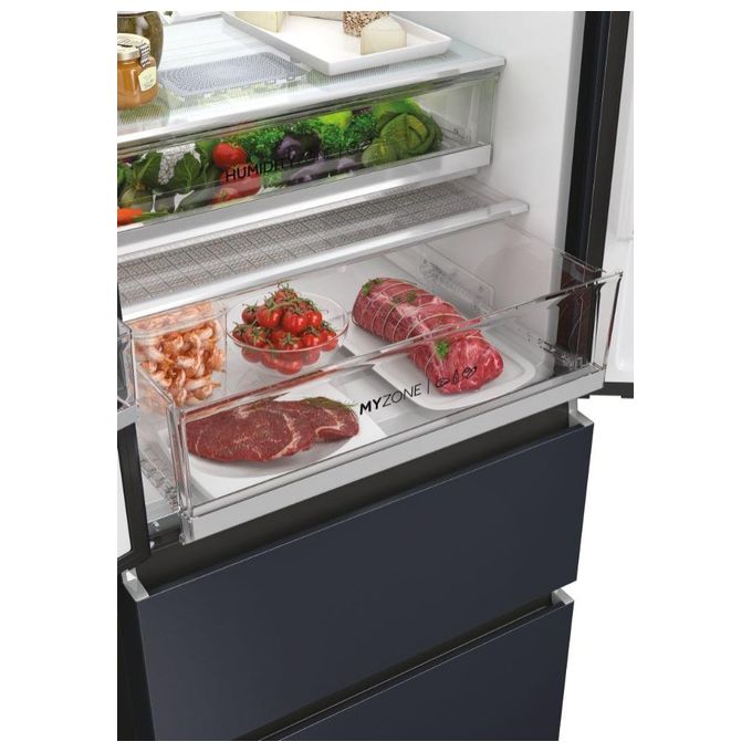 Haier HFW7720ENMB FD 70 Serie 7 Frigorifero Multidoor 477 L 200,6 cm Classe E 37 dB No Frost Wi-Fi MyZone Humidity Zone colore Nero