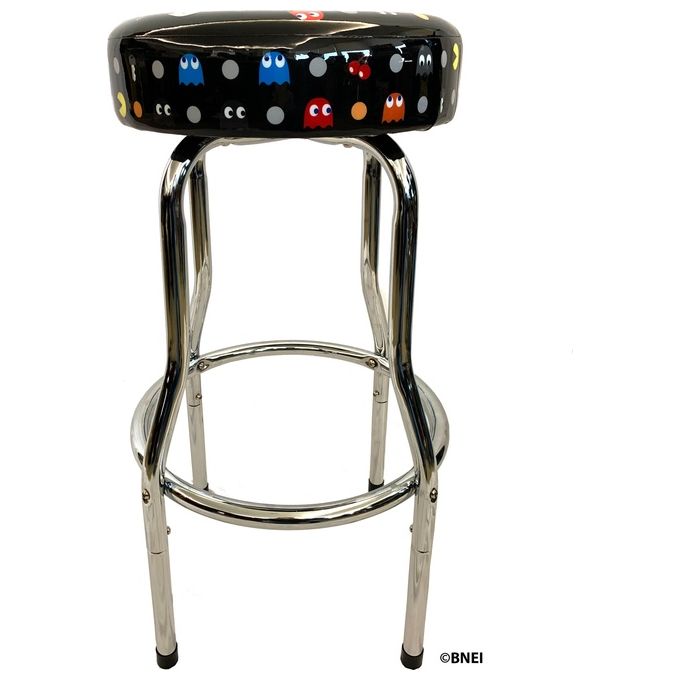 Arcade1up PAC-S-01317 Pac-Man Sgabello Gaming regolabile acciaio cromato 54-75 cm colore Multicolore