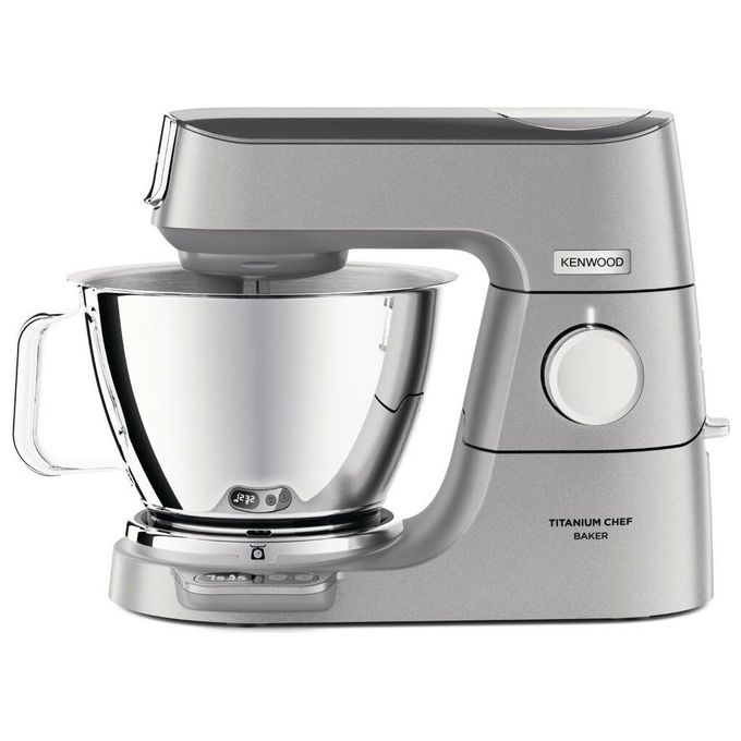 Kenwood KVC85.314.SI Titanium Chef Baker Robot da Cucina 1200 W con Bilancia Integrata Capacita' 5 L + 3,5 L colore Titanio