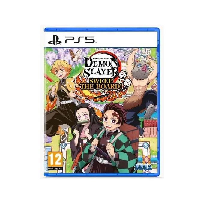 SEGA DEMONSLAYERSWEEPTHEBOARD! Demon Slayer -Kimetsu no Yaiba- Sweep the Board! Videogioco Party Game per PlayStation 5 Lingue ITA Inglese Giapponese Multigiocatore Online 1-4 Giocatori colore Nero