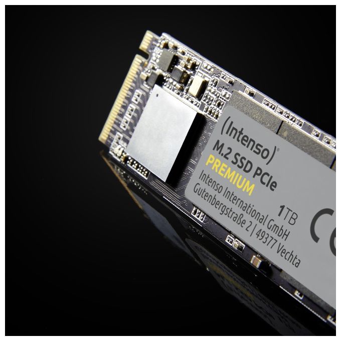 Intenso 3835450 SSD 500GB Premium M.2 PCIe NVMe 3.0 2100 MB-s lettura 1700 MB-s scrittura colore Nero