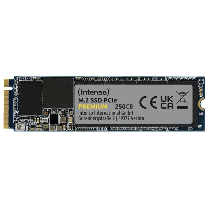 Intenso 3835440 Premium SSD Interno M.2 NVMe PCIe 3.0 x4 250 GB Velocita' Lettura 2100 MB-s Scrittura 1100 MB-s