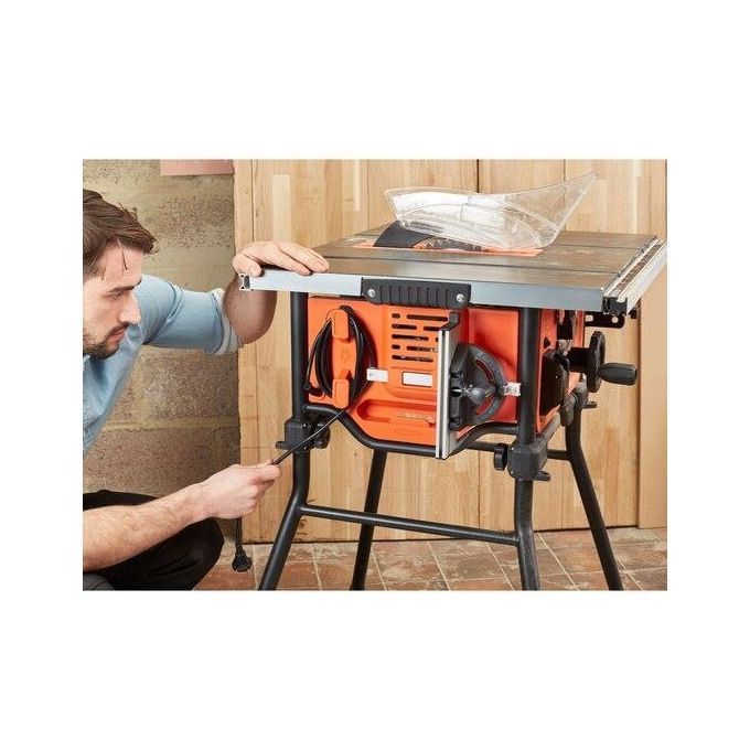 Black+Decker BES720-QS Sega a banco 1800W lama 254 mm 5200 giri-min profondita' taglio 80 mm gambe supporto colore Nero