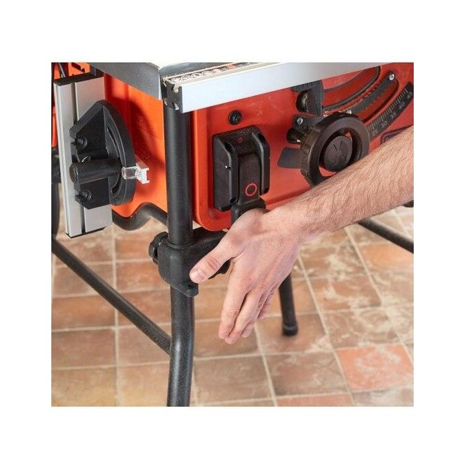 Black+Decker BES720-QS Sega a banco 1800W lama 254 mm 5200 giri-min profondita' taglio 80 mm gambe supporto colore Nero