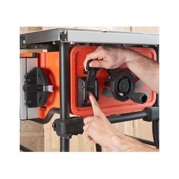Black+Decker BES720-QS Sega a banco 1800W lama 254 mm 5200 giri-min profondita' taglio 80 mm gambe supporto colore Nero