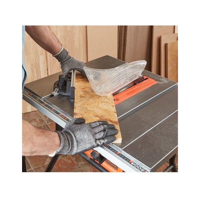 Black+Decker BES720-QS Sega a banco 1800W lama 254 mm 5200 giri-min profondita' taglio 80 mm gambe supporto colore Nero