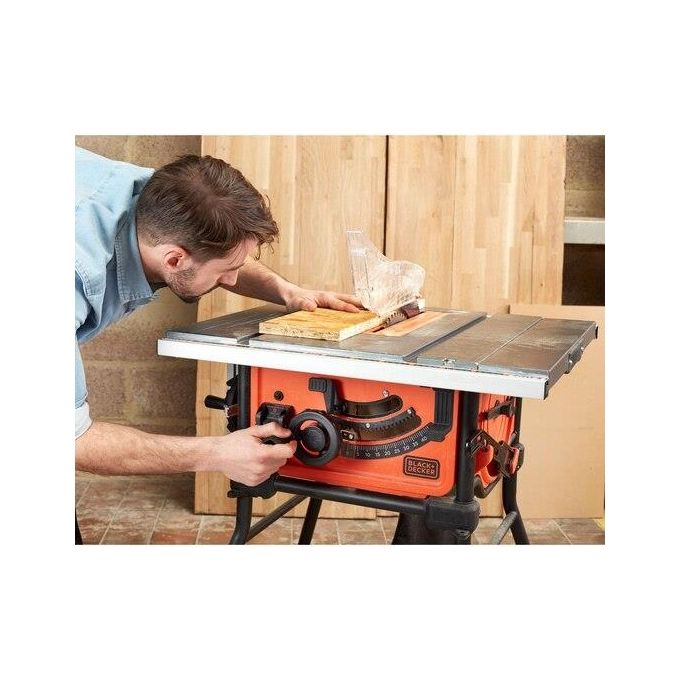 Black+Decker BES720-QS Sega a banco 1800W lama 254 mm 5200 giri-min profondita' taglio 80 mm gambe supporto colore Nero