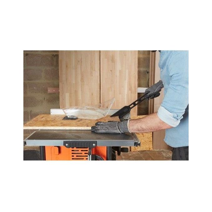 Black+Decker BES720-QS Sega a banco 1800W lama 254 mm 5200 giri-min profondita' taglio 80 mm gambe supporto colore Nero