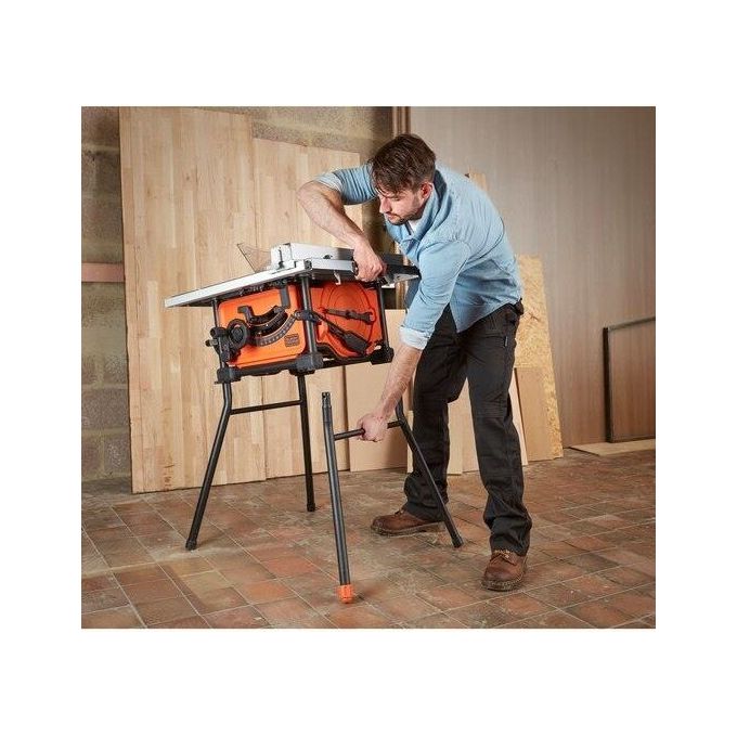 Black+Decker BES720-QS Sega a banco 1800W lama 254 mm 5200 giri-min profondita' taglio 80 mm gambe supporto colore Nero