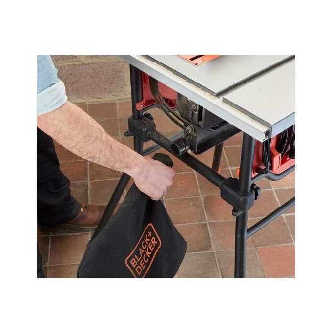 Black+Decker BES720-QS Sega a banco 1800W lama 254 mm 5200 giri-min profondita' taglio 80 mm gambe supporto colore Nero