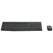 Logitech 920-007905 MK235 Kit Tastiera e Mouse Wireless QWERTZ Layout Tedesco colore Grigio