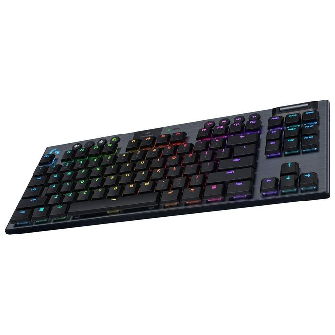 Logitech G 920-010587 G915 TKL Tastiera Gaming Wireless RF + Bluetooth Italiano Tenkeyless Switch Meccanici Logitech GL Tactile Retroilluminazione LED RGB Altezza Regolabile colore Carbonio