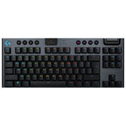 Logitech G 920-010587 G915 TKL Tastiera Gaming Wireless RF + Bluetooth Italiano Tenkeyless Switch Meccanici Logitech GL Tactile Retroilluminazione LED RGB Altezza Regolabile colore Carbonio