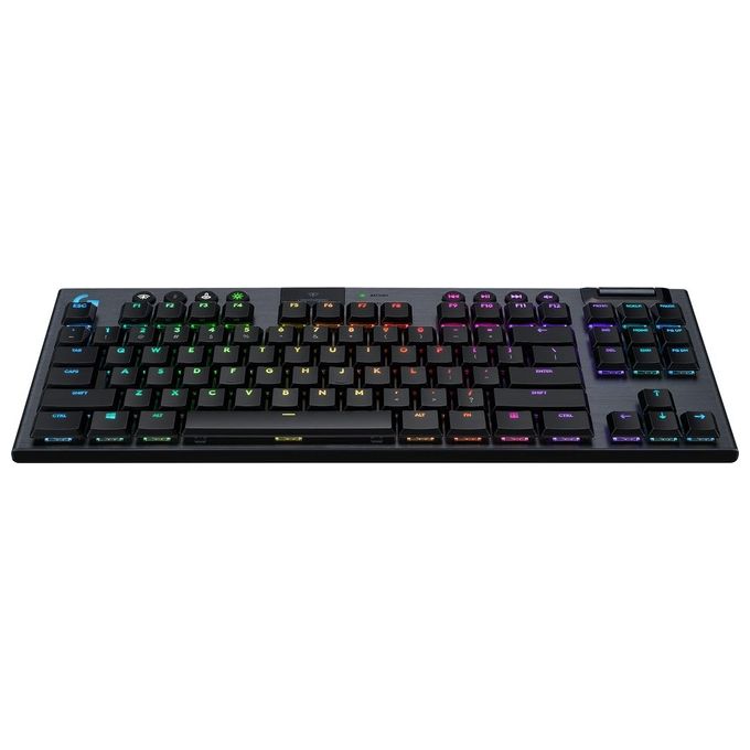 Logitech G 920-010587 G915 TKL Tastiera Gaming Wireless RF + Bluetooth Italiano Tenkeyless Switch Meccanici Logitech GL Tactile Retroilluminazione LED RGB Altezza Regolabile colore Carbonio