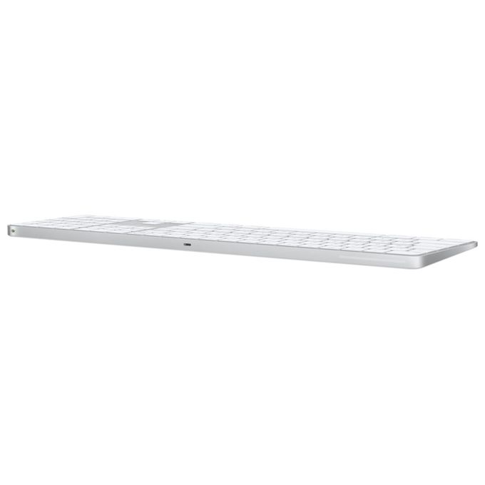 Apple MK2C3Z-A Magic Keyboard con Touch ID e Tastierino Numerico Bluetooth USB-C Bianco colore Bianco