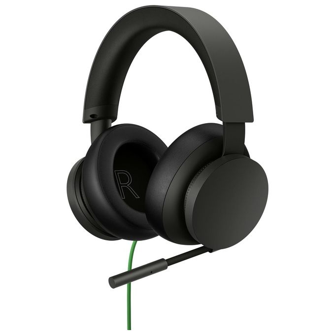 Microsoft, Cuffie Gaming Stereo Cablate Xbox, Nero, Padiglioni Ampi e Morbidi