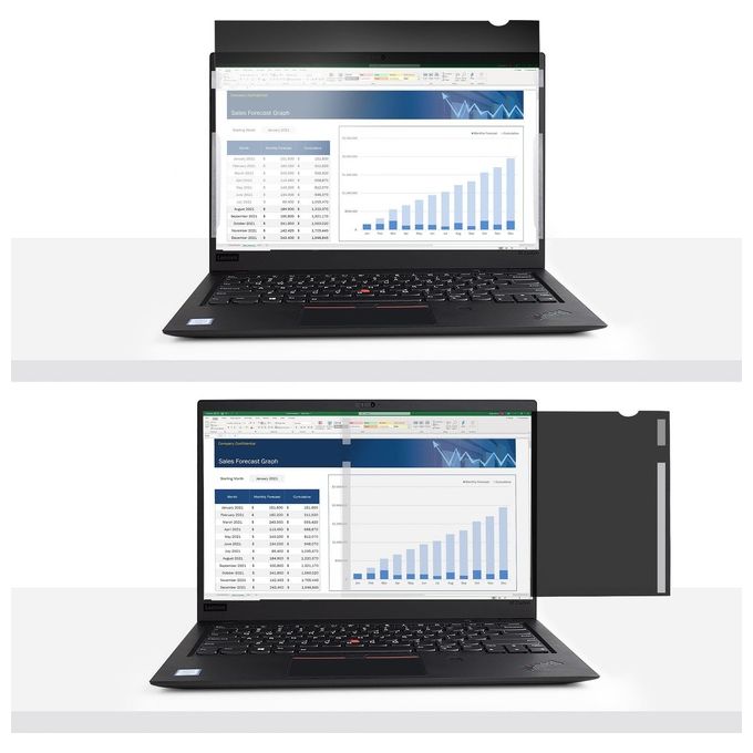 StarTech 14L-PRIVACY-SCREEN Filtro Privacy per Notebook 14'' 16:9 Riduzione Luce Blu 51% Reversibile Opaco-Lucido colore Nero