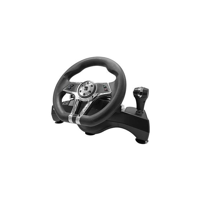 Xtreme Videogames 90428 Hurricane Volante con Pedaliera PS4 PS3 PC 270° Vibrazione Plug and Play colore Nero