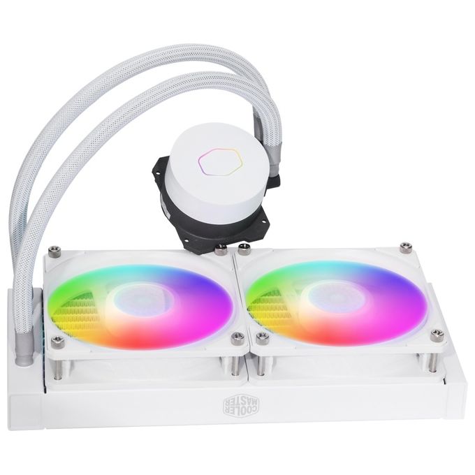 Cooler Master Dissipatore Liquido MasterLiquid ML240 ARGB White Edition V2 con Tecnologia Avanzata per Giocatori e Overclocker