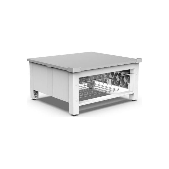 Meliconi 656143 Base Space Basket Rialzo Lavatrice Asciugatrice 30 cm Cestello 32 lt 250 Kg Universale colore Bianco