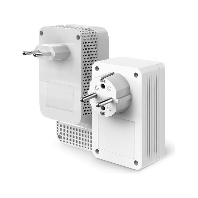 TP-Link TL-WPA7619 KIT(DE) Kit Adattatore Powerline Gigabit Wi-Fi AC1200 Dual-Band 1000 Mbit-s con Presa Integrata colore Bianco