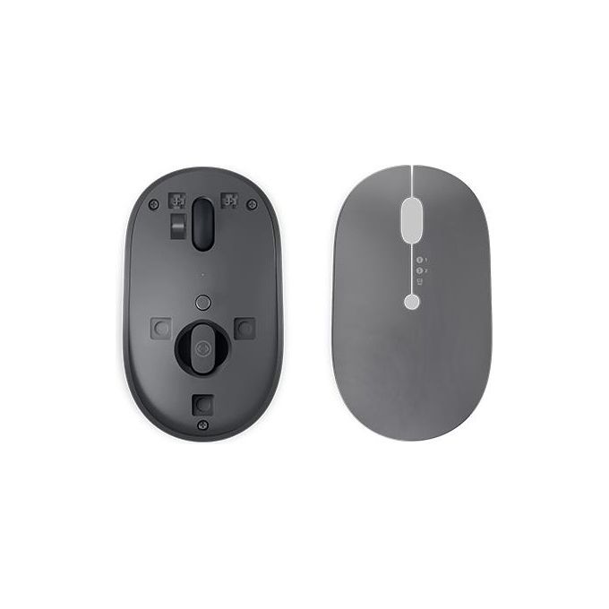 Lenovo GY51C21211 Go Wireless Multi Device Mouse Ambidestro RF Wireless Bluetooth USB Type-A Ottico 2400 DPI USB Type-C Ricaricabile colore Grigio