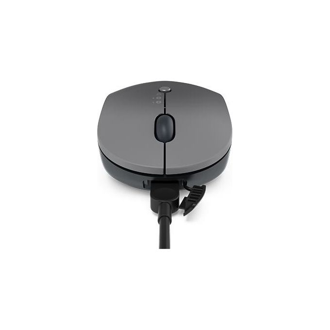 Lenovo GY51C21211 Go Wireless Multi Device Mouse Ambidestro RF Wireless Bluetooth USB Type-A Ottico 2400 DPI USB Type-C Ricaricabile colore Grigio