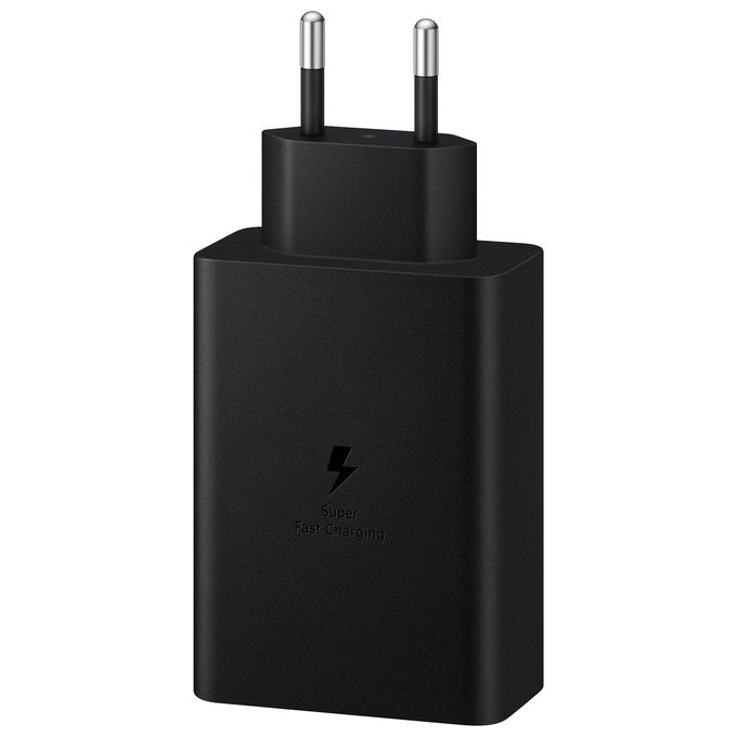 Samsung EP-T6530 Caricabatterie 65W Super Fast Charging 3 Porte 2 USB-C 1 USB-A colore Nero
