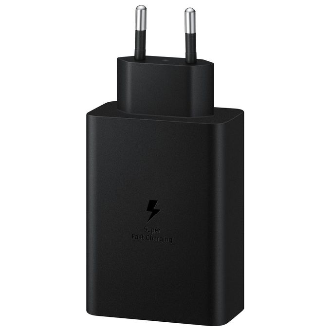 Samsung EP-T6530 Caricabatterie 65W Super Fast Charging 3 Porte 2 USB-C 1 USB-A colore Nero