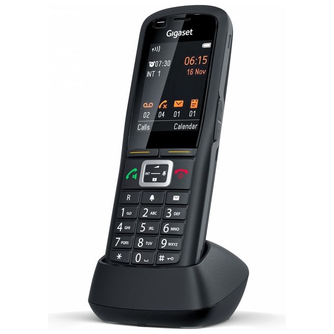 Gigaset S30852-H2976-R102 R700H PRO Telefono DECT Display TFT 2.4'' Risoluzione 240x320 Pixel Bluetooth 4.2 IP65 colore Nero