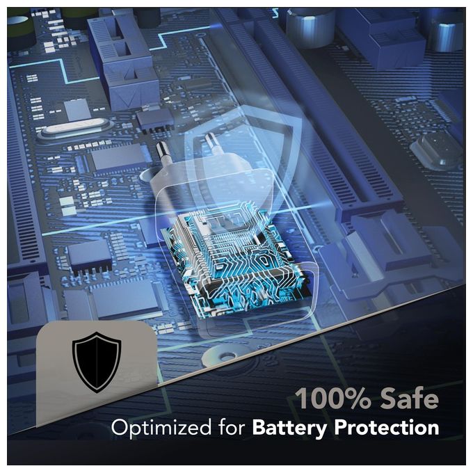 Cellularline ACHUSBGAN2PD45WK Multipower Micro Caricabatterie da Rete 45W 2 Porte USB GaN Super Fast Charging colore Nero
