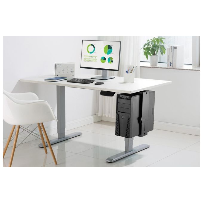 Digitus Supporto Universale per Pc per Montaggio su Scrivania con Easy Locking