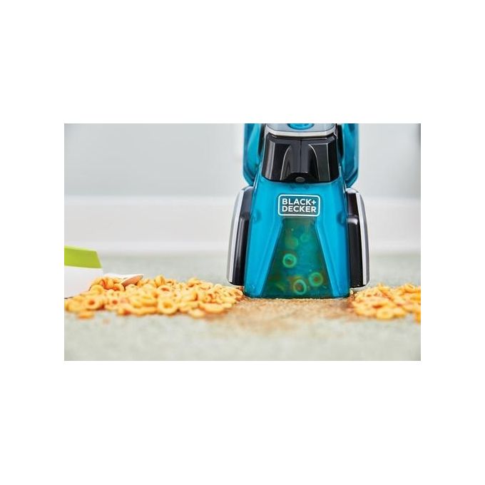 Black+decker BHSB320JP Spillbuster Aspirapolvere Portatile Senza Sacco Secco e Umido 0.25 L 12V 2Ah autonomia 15 min spazzola motorizzata colore Nero
