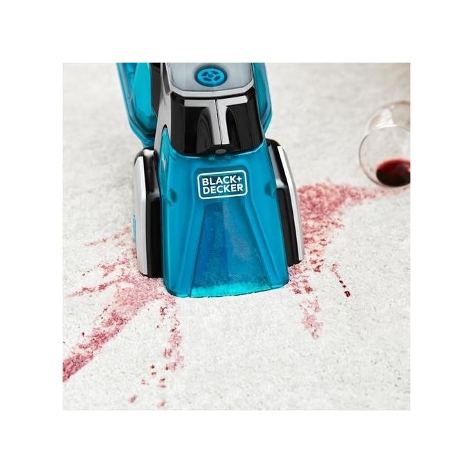 Black+decker BHSB320JP Spillbuster Aspirapolvere Portatile Senza Sacco Secco e Umido 0.25 L 12V 2Ah autonomia 15 min spazzola motorizzata colore Nero