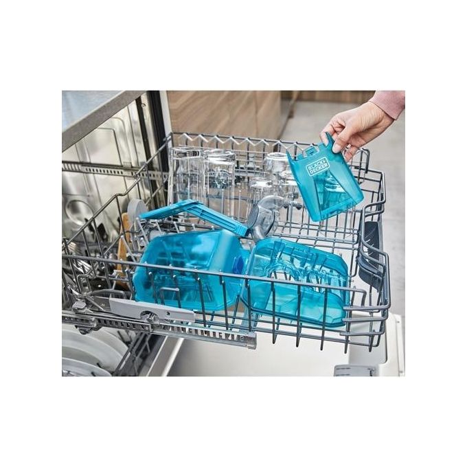 Black+decker BHSB320JP Spillbuster Aspirapolvere Portatile Senza Sacco Secco e Umido 0.25 L 12V 2Ah autonomia 15 min spazzola motorizzata colore Nero
