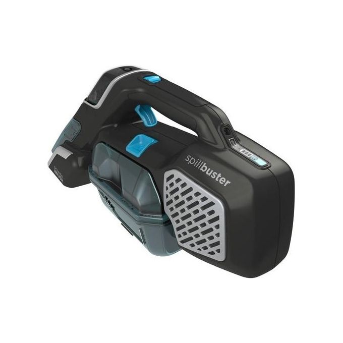 Black+decker BHSB320JP Spillbuster Aspirapolvere Portatile Senza Sacco Secco e Umido 0.25 L 12V 2Ah autonomia 15 min spazzola motorizzata colore Nero