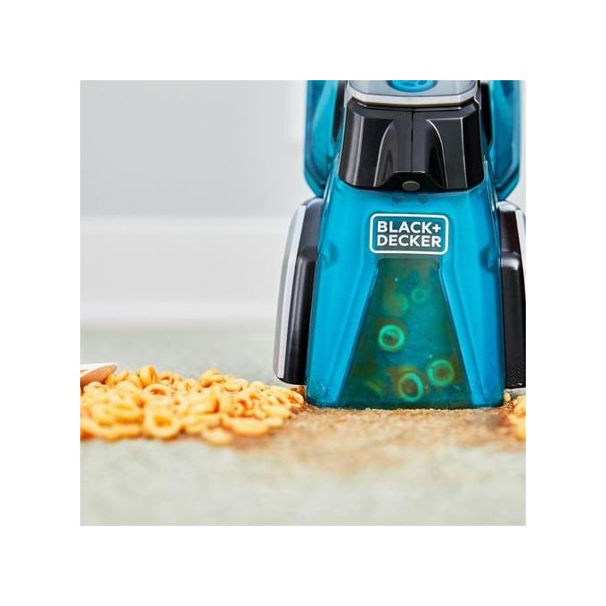 Black+decker BHSB320JP Spillbuster Aspirapolvere Portatile Senza Sacco Secco e Umido 0.25 L 12V 2Ah autonomia 15 min spazzola motorizzata colore Nero