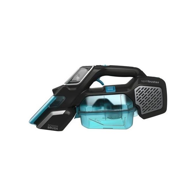 Black+decker BHSB320JP Spillbuster Aspirapolvere Portatile Senza Sacco Secco e Umido 0.25 L 12V 2Ah autonomia 15 min spazzola motorizzata colore Nero