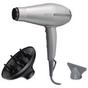 Ga.ma GH3317 Sensi Tempo 5D Asciugacapelli 2200W Tecnologia 5D Ultra Ozone Ion Protect 3 temperature 2 velocita' con diffusore colore Grigio