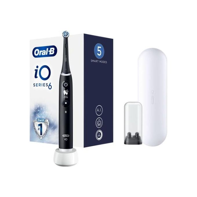Oral-B 4210201409113 iO 6 Spazzolino elettrico 5 modalita' timer 2 min sensore pressione display OLED colore Nero