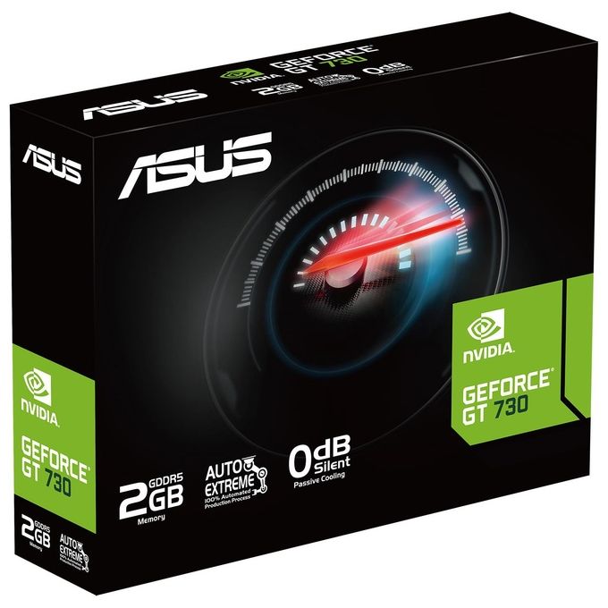 Asus GT730-4H-SL-2GD5 Scheda Grafica GeForce GT 730 2 GB GDDR5 PCIe x1 4x HDMI Single Slot Raffreddamento Passivo colore Nero