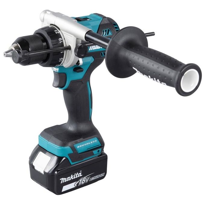 Makita DHP486RTJ LXT Trapano Avvitatore a Percussione Brushless 18V 130 Nm 2x5.0 Ah Li-ion colore Nero Blu