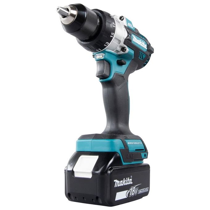 Makita DHP486RTJ LXT Trapano Avvitatore a Percussione Brushless 18V 130 Nm 2x5.0 Ah Li-ion colore Nero Blu