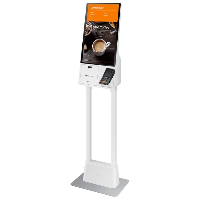 Samsung LH24KMATBGCXEN Display Interattivo Kiosk 24'' Touchscreen Full HD Wi-Fi 16-7 colore Bianco