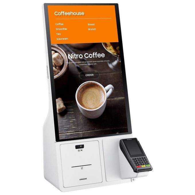 Samsung LH24KMATBGCXEN Display Interattivo Kiosk 24'' Touchscreen Full HD Wi-Fi 16-7 colore Bianco