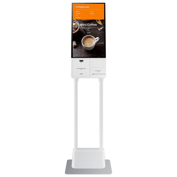 Samsung LH24KMATBGCXEN Display Interattivo Kiosk 24'' Touchscreen Full HD Wi-Fi 16-7 colore Bianco