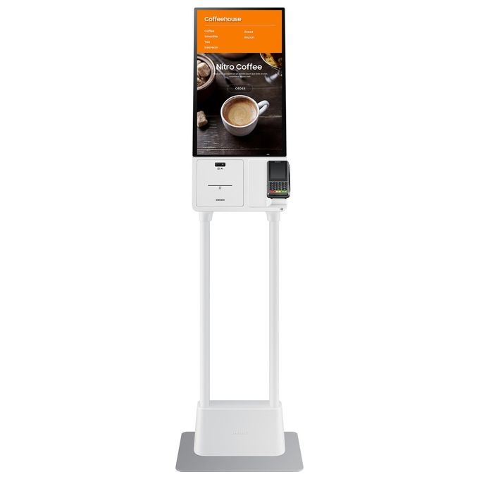 Samsung LH24KMATBGCXEN Display Interattivo Kiosk 24'' Touchscreen Full HD Wi-Fi 16-7 colore Bianco