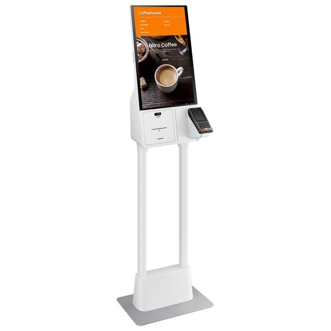 Samsung LH24KMATBGCXEN Display Interattivo Kiosk 24'' Touchscreen Full HD Wi-Fi 16-7 colore Bianco